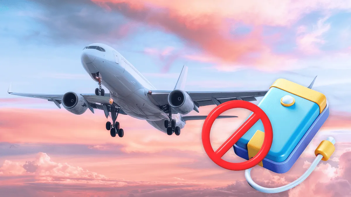 Пауэрбанки в самолётах в 2025 году: правила перевозки и ограничения авиакомпаний